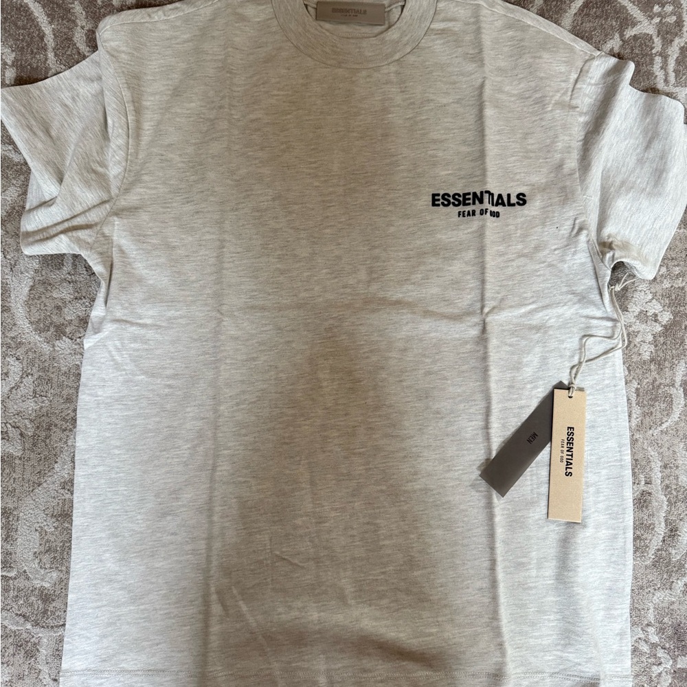 Fear of God Essentials Light Oatmeal Tee